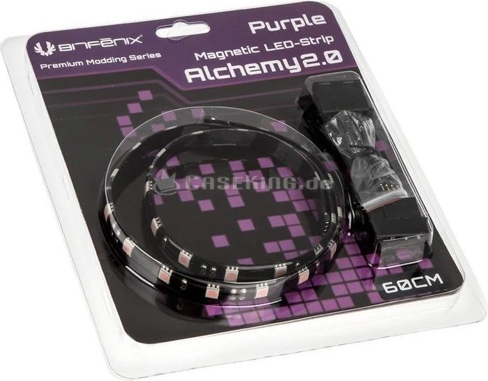 BitFenix Alchemy 2.0 Magnetic, violett beleuchtet