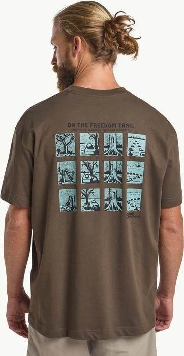 Jack Wolfskin Trailblazer T-Shirt kurzarm cold coffee (Herren)