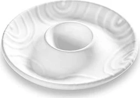 Gmundner Keramik Weißgeflammt Eierbecher 12cm