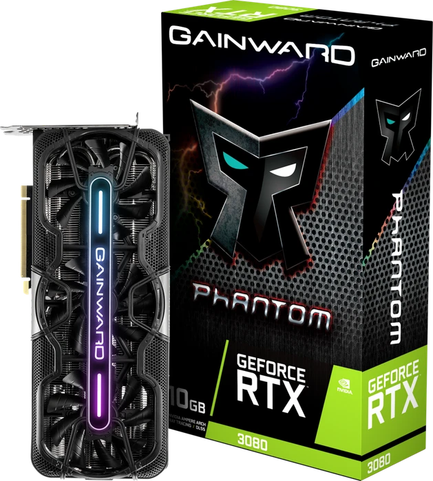 Gainward GeForce RTX 3080 Phantom V1 (LHR), 10GB GDDR6X, HDMI, 3x DP