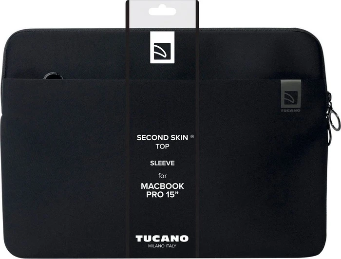 Tucano Top Second Skin Sleeve für Apple MacBook Pro 15"/Air 15", schwarz