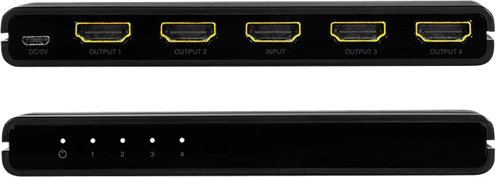 LogiLink HDMI-Splitter 1x4-Port 4K/60Hz Downscaler