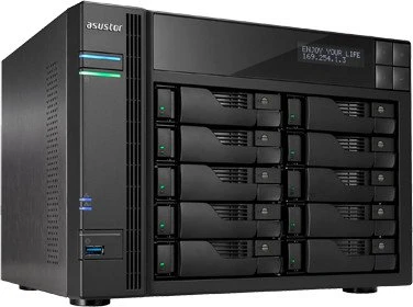 Asustor AS6210T, 4GB RAM, 4x RJ-45 1000Base-T, 3x USB-A 3.0