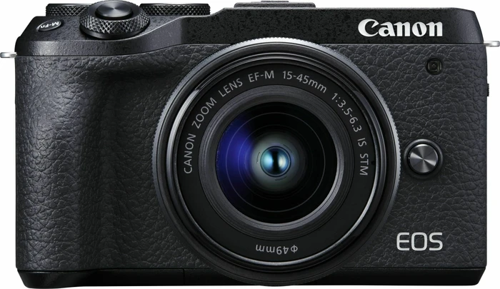 Canon EOS M6 Mark II mit Objektiv EF-M 15-45mm 3.5-6.3 IS STM