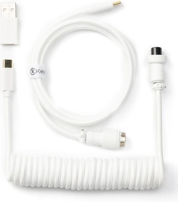 Keychron Coiled Aviator Cable, USB-C Spiralkabel mit USB-A Adapter