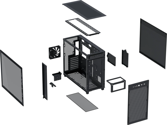 ASUS Prime AP303 TG, schwarz, Glasfenster