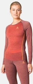 Odlo Natural Performance Wool 130 Base Layer Funktionsshirt langarm cinnabar/spiced apple (Damen)