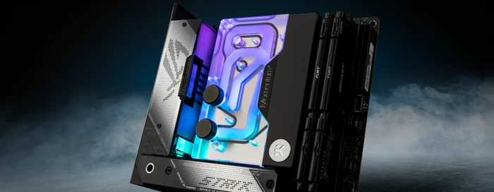 EK Water Blocks Quantum Line EK-Quantum Momentum² ROG Strix X670E-I D-RGB Monoblock, Nickel, Acryl