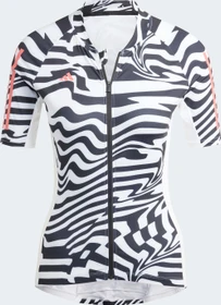 adidas Essentials 3-Streifen Fast Zebra Trikot kurzarm schwarz/weiß (Damen)