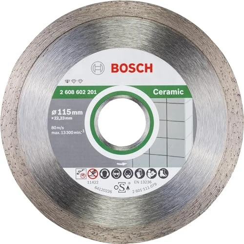 Bosch Professional Standard for Ceramic Diamanttrennscheibe, 115x1.6x22.23mm, 10 Stück