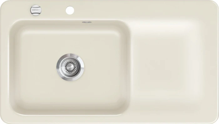 systemceram Juna 90 Einbau Becken links magnolie