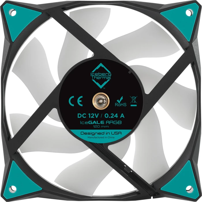 Iceberg Thermal IceGALE ARGB, Black, 120mm