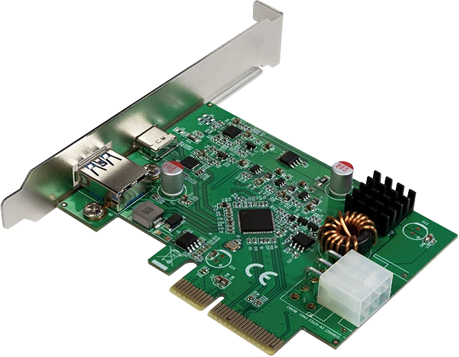 LogiLink 1x USB-A 3.0, 1x USB-C 3.1 PD 3.0, PCIe 3.0 x2