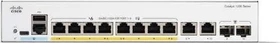 Cisco Catalyst 1200 Rackmount Gigabit Managed Switch, 8x RJ-45, 2x RJ-45/SFP, 120W PoE+ (C1200-8FP-2G)