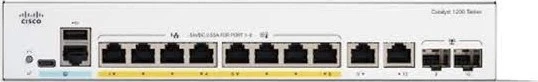 Cisco Catalyst 1200 Rackmount Gigabit Managed Switch, 8x RJ-45, 2x RJ-45/SFP, 120W PoE+