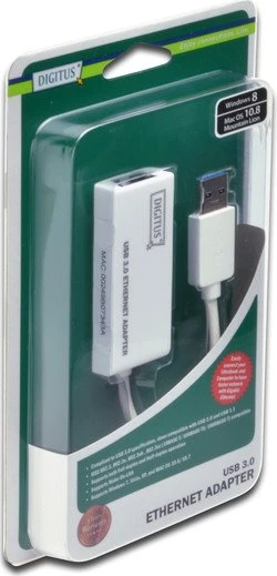 Digitus LAN-Adapter, RJ-45, USB-A 3.0 [Stecker]