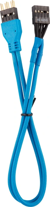 Corsair Frontpanel Verlängerung 30cm, sleeved, blau