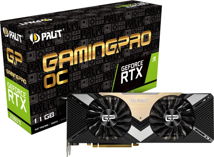 Palit GeForce RTX 2080 Ti GamingPro OC, 11GB GDDR6, HDMI, USB-C, 3x DP