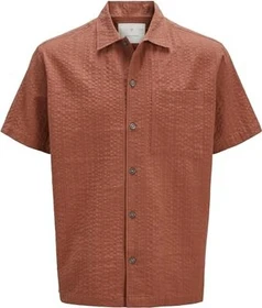 Jack & Jones Relaxed Fit Hemd kurzarm redwood burl (Herren)