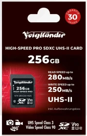 Voigtländer High-Speed PRO R280/W250 256GB, UHS-II U3, Class 10