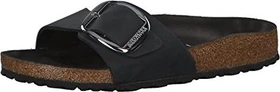 Birkenstock Madrid Big Buckle Naturleder Geölt schwarz (Damen)