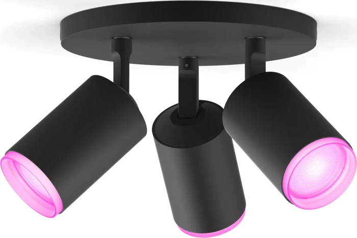 Philips Hue White and Color Ambiance Fugato Spot 3-flammig schwarz