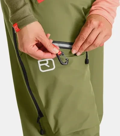 Ortovox 3L Deep Shell Bib Hose lang wild herbs (Damen)