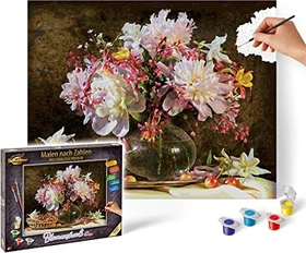 Schipper Arts & Crafts Malen nach Zahlen Blumenstrauß mit Kirschen