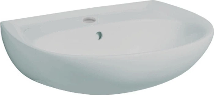 Geberit Renova Waschtisch 60cm, Hahnloch mittig, mit Überlauf, manhattan
