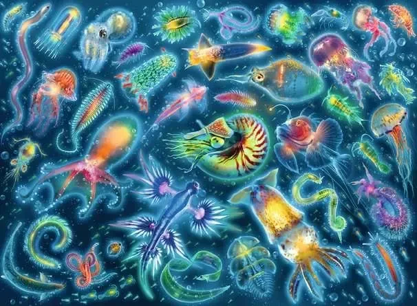 Ravensburger Puzzle Farbenfrohe Quallen
