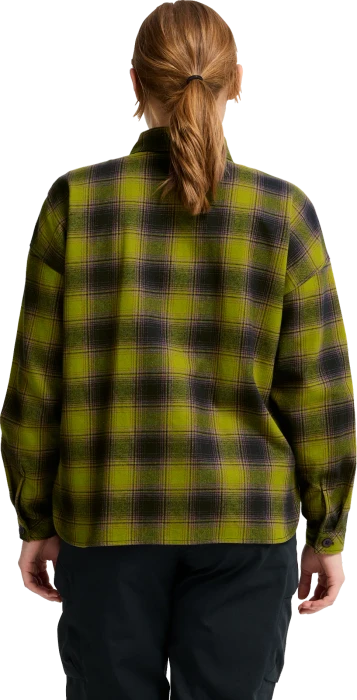Jack Wolfskin Baja Flannel Hemd langarm check dark navy/sheer plum (Damen)