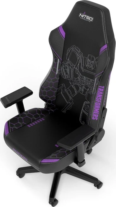 Nitro Concepts X1000 Transformers Decepticons Edition Gamingstuhl, schwarz/violett