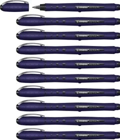 STABILO worker+ medium NatureCOLORS Wildflower Tintenroller (Mine) preußischblau, 10er-Pack