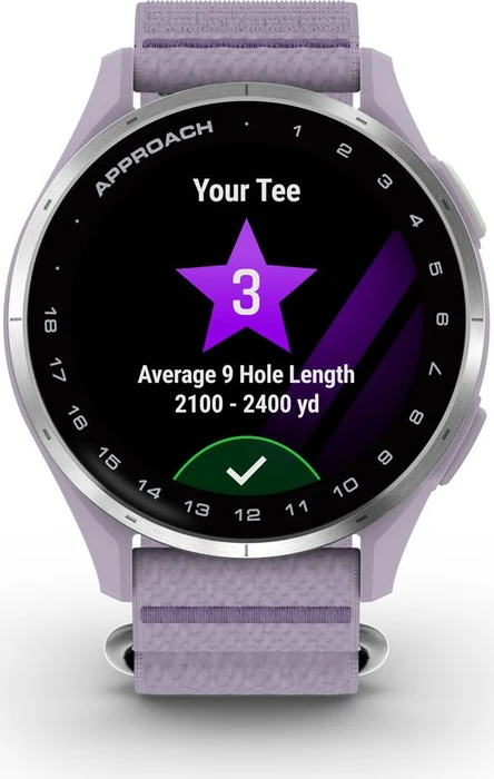 Garmin Approach J1 GPS-Golfuhr silver/lilac