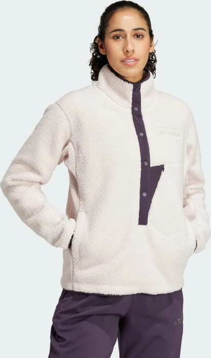 adidas Terrex Xploric High Pile Fleece Pullover putty mauve (Damen)