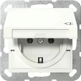 Gira System 55 SCHUKO-Steckdose, reinweiß
