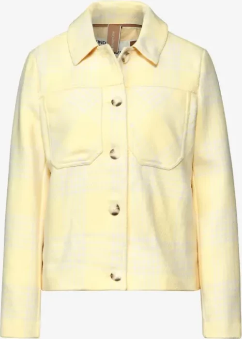 Street One Karierte Jacke vanilla yellow (Damen)