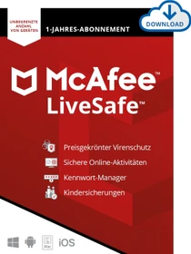 McAfee LiveSafe 2018, ESD (deutsch) (Multi-Device)