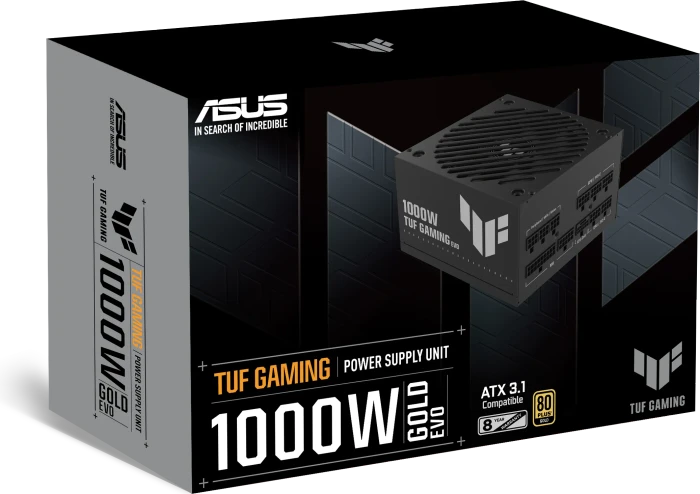 ASUS TUF Gaming Gold EVO, TUF-GAMING-1000G-EVO, 1000W, ATX 3.1