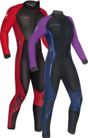 Camaro Alpha Halbtrockentauchanzug 5/5/5mm rot/schwarz (Herren)