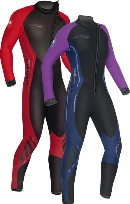 Camaro Alpha Halbtrockentauchanzug 5/5/5mm rot/schwarz (Herren)