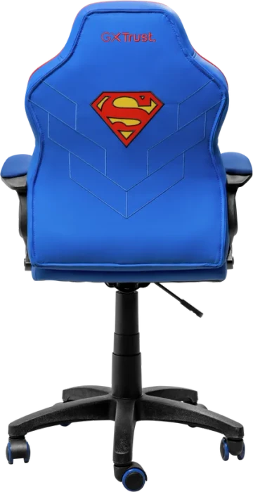 Trust Gaming GXT 703SM Revvo Kids Superman Edition Gamingstuhl, blau/rot
