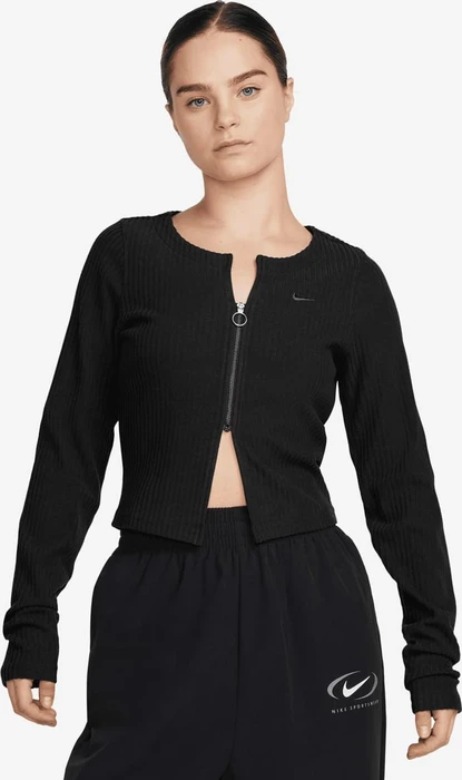 Nike Sportswear Chill Rib Strickjacke schwarz (Damen)