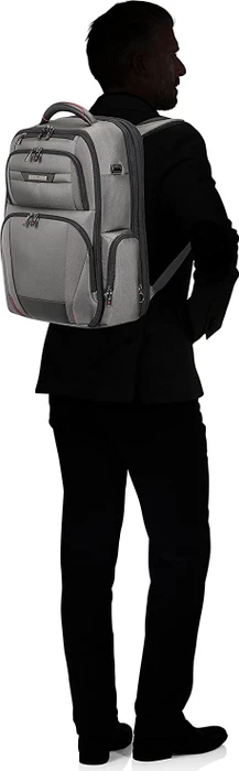 Samsonite Pro-DLX 5 Laptop Backpack 3V expandable 17.3" erweiterbarer Notebook-Rucksack grau