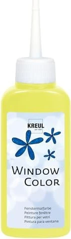 Kreul Window Color Glasmalfarbe, leuchtgelb, 80ml