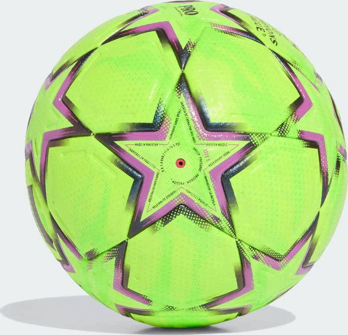 adidas UEFA Champions League 2026/2027 Pro Winter Fußball lucid lemon/purple burst