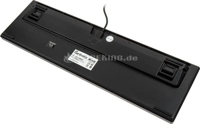 Ducky One schwarz, LEDs weiß, MX BROWN, USB, DE