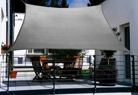 Floracord HDPE Viereck Sonnensegel 270x140cm anthrazit