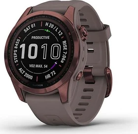 Garmin Fenix 7S Sapphire Solar dark bronze titanium/shale grey