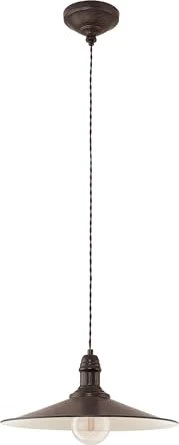 Eglo Stockbury Pendelleuchte 36cm braun/beige